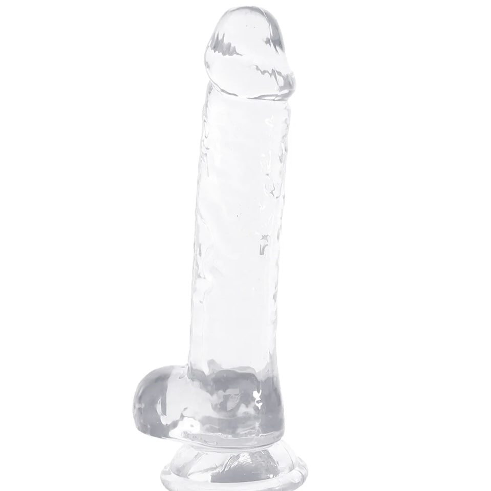 Naturally Yours 6 Inch Crystalline Dildo in Clear